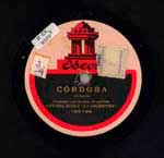 Cara B del disco Sevilla ; Córdoba de Isaac Albéniz; signatura BNE DS/9377/3