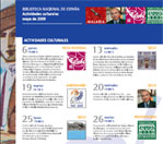 Imagen del Boletín de Actividades Culturales