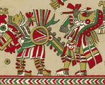 Parte superior de la piedra polícroma del sacrificio gladiatorio