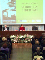Imaxe dun acto na Biblioteca