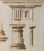Dibujo arquitectura. Orden dórico