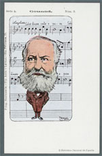Tarjeta postal 1910-1920. Retrato de Charles Gounod