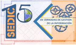 Gráfica de la XV Jornada de Gestión de la Información
