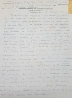 Verso de la carta de Luis con las últimas palabras escritas de su padre Eduardo. Nueva York (15/11/1946)