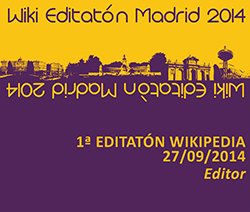 En la imagen gráfica de I Editatón de Wikipedia