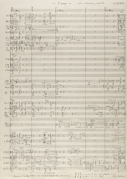 En la imagen partitura de Delás