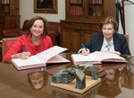 Ana Santos Aramburo y Mª Encarnación López de Arenosa Díaz
