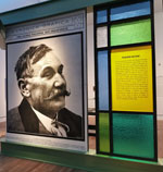 Imagen del montaje de la exposición de Benito Pérez Galdós