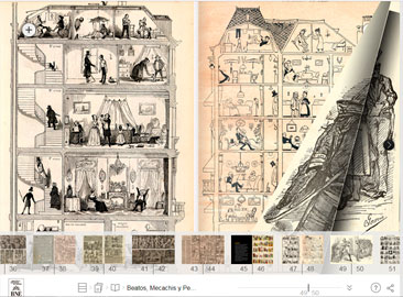 Ilustración de la exposición Beatos, Mecachis y Percebes: miles de años de tebeos en la Biblioteca Nacional