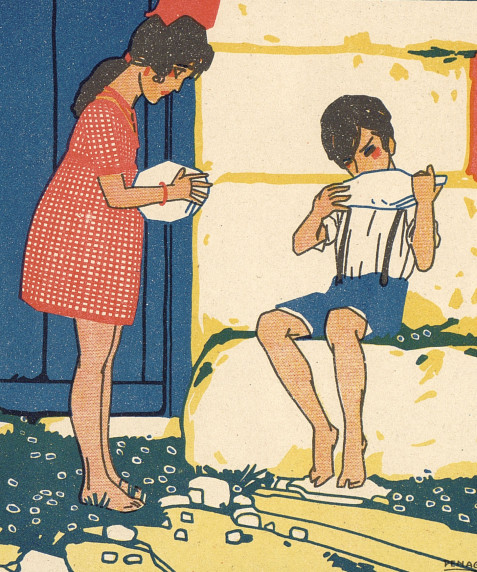 Ilustración de Juanito y Margarita