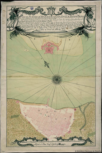 Veracruz (México). Planos de población. 1777