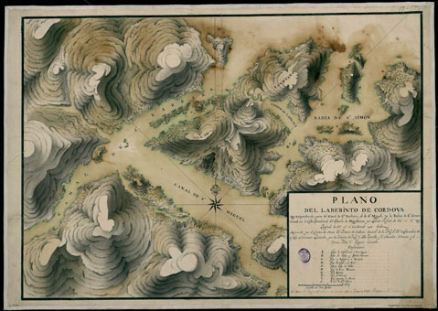 Córdoba (Chile) (Península). Mapas generales. 1786 
