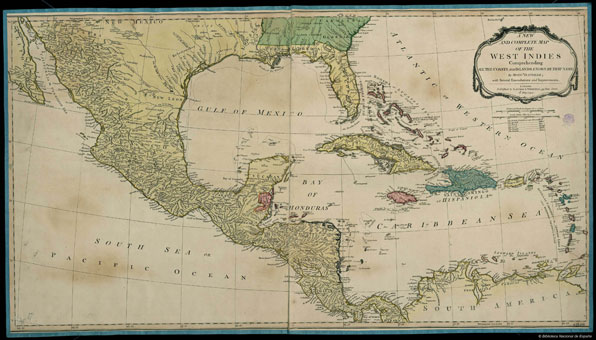 América Central. Mapas generales. 1794 