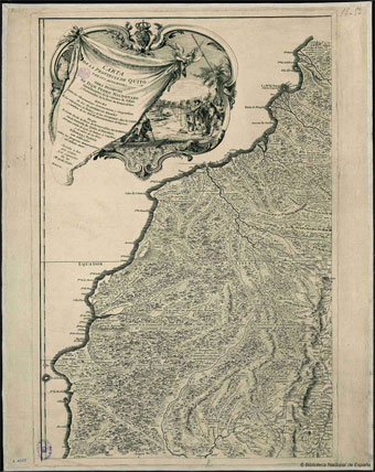 Quito (Ecuador) (Provincia). Mapas generales. 1750 