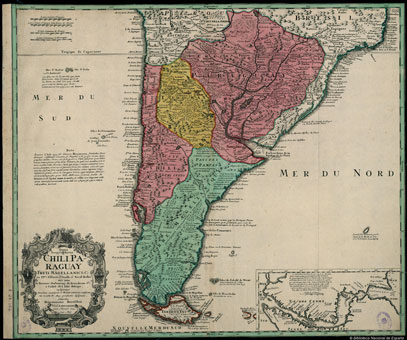 Chile. Mapas generales. 1733
