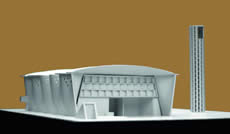 Estudio Dieste (Montevideo). Maqueta de la Iglesia de Atlántida (Uruguay)  