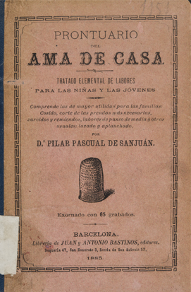 Portada del Prontuario del ama de casa de Pilar Pascual de Sanjuán