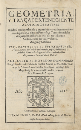 Portada de Geometría y traça de Francisco de Francisco Rocha Burguen