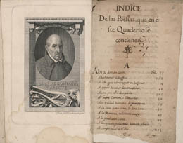 Luis de Góngora. Quaderno de varias poesías de don Luis de Góngora (Manuscrito Llaguno). Siglo XVII