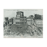 BRAMBILLA, Ambrogio. Disegno della benedizione del pontefice nella Piazza di San Pietro