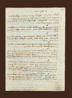 LEONARDO DA VINCI. Códice Madrid II ( f. 26r)