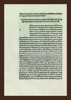 VITRUVIUS POLLIO, Marcus. De architectura libri decem