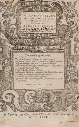 Orlando Furioso con cinque nuoui canti