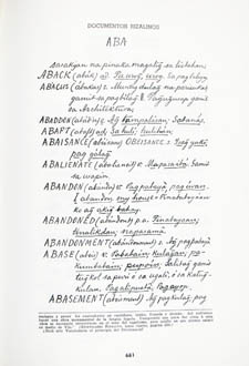 José Rizal. Vocabulario Inglés-Tagaloc