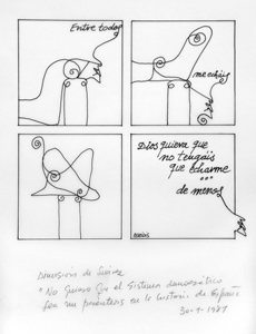 Dimisión de A. Suárez. Peridis. Publicado en el País el 30/01/1981.