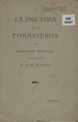 Bartolomé AMENGUAL. La industria de los forasteros