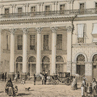 Teatro Nacional de Mexico, Dibujo de Casimiro Castro