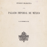 Función dramática en el Palacio Imperial de México el 4 de Noviembre de 1865 