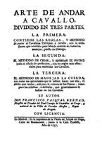 Arte de andar a cavallo...(1757)
