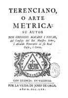 Terenciano o arte metrica (1770)