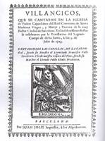Villancicos que se cantaron en la iglesia de Padres Capuchinos...(1723)