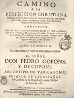 Camino a la perfeccion cristiana...(1729) 