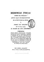 Memorias físicas sobre el influjo del gas hidrógeno...(1795)