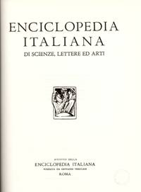 Enciclopedia italiana di scienze, lettere ed arti