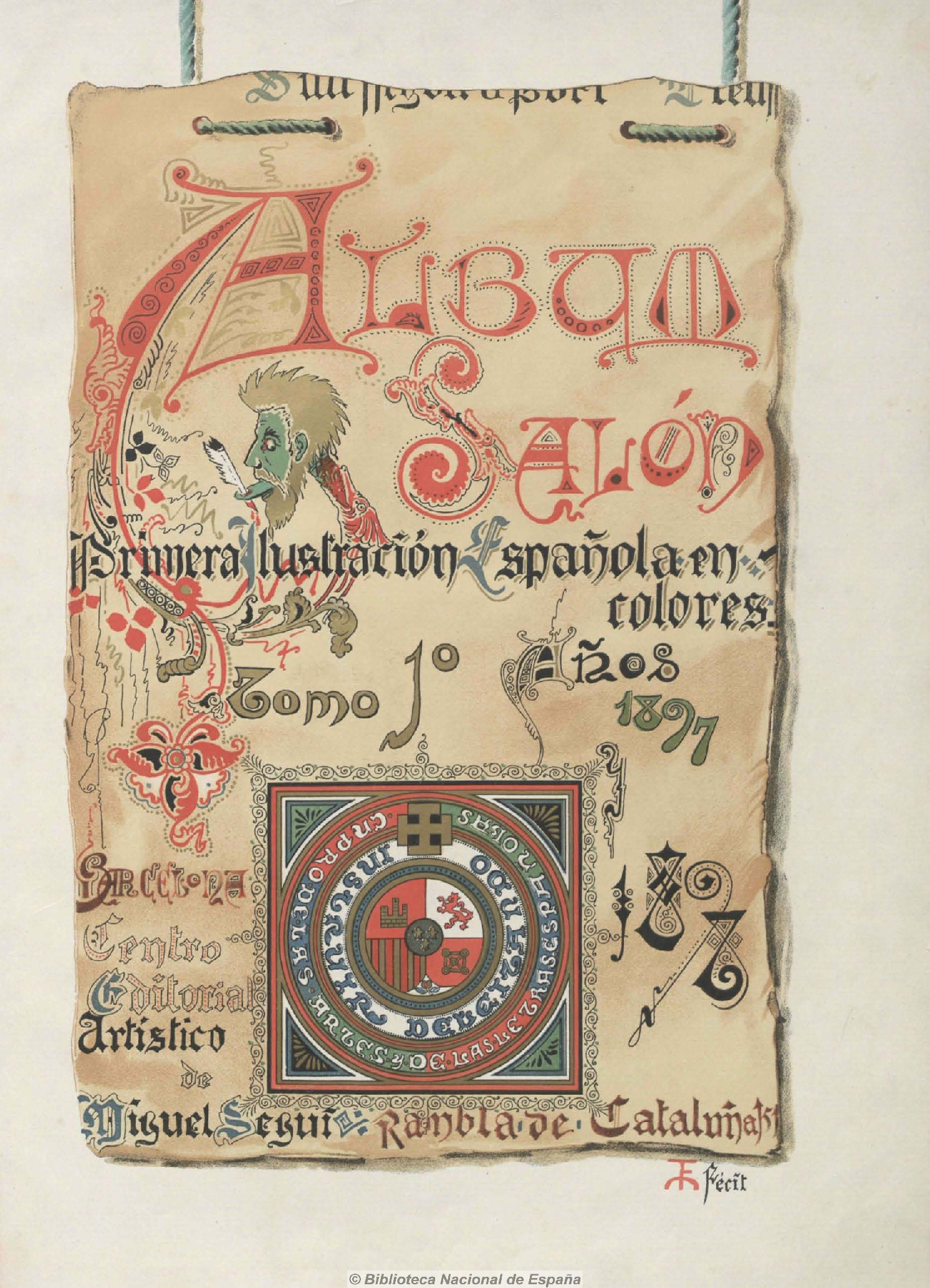 Primer número de Álbum Salón (21-11-1897)