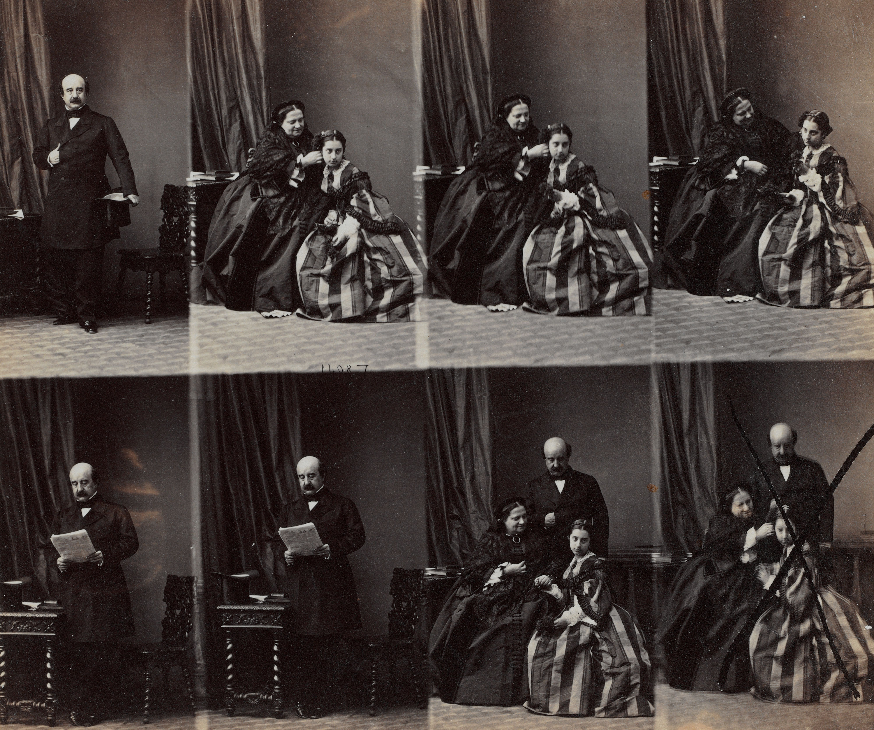 Fotografía La reine Marie Christine, le duc de Riansares et leur fille Marie Christine