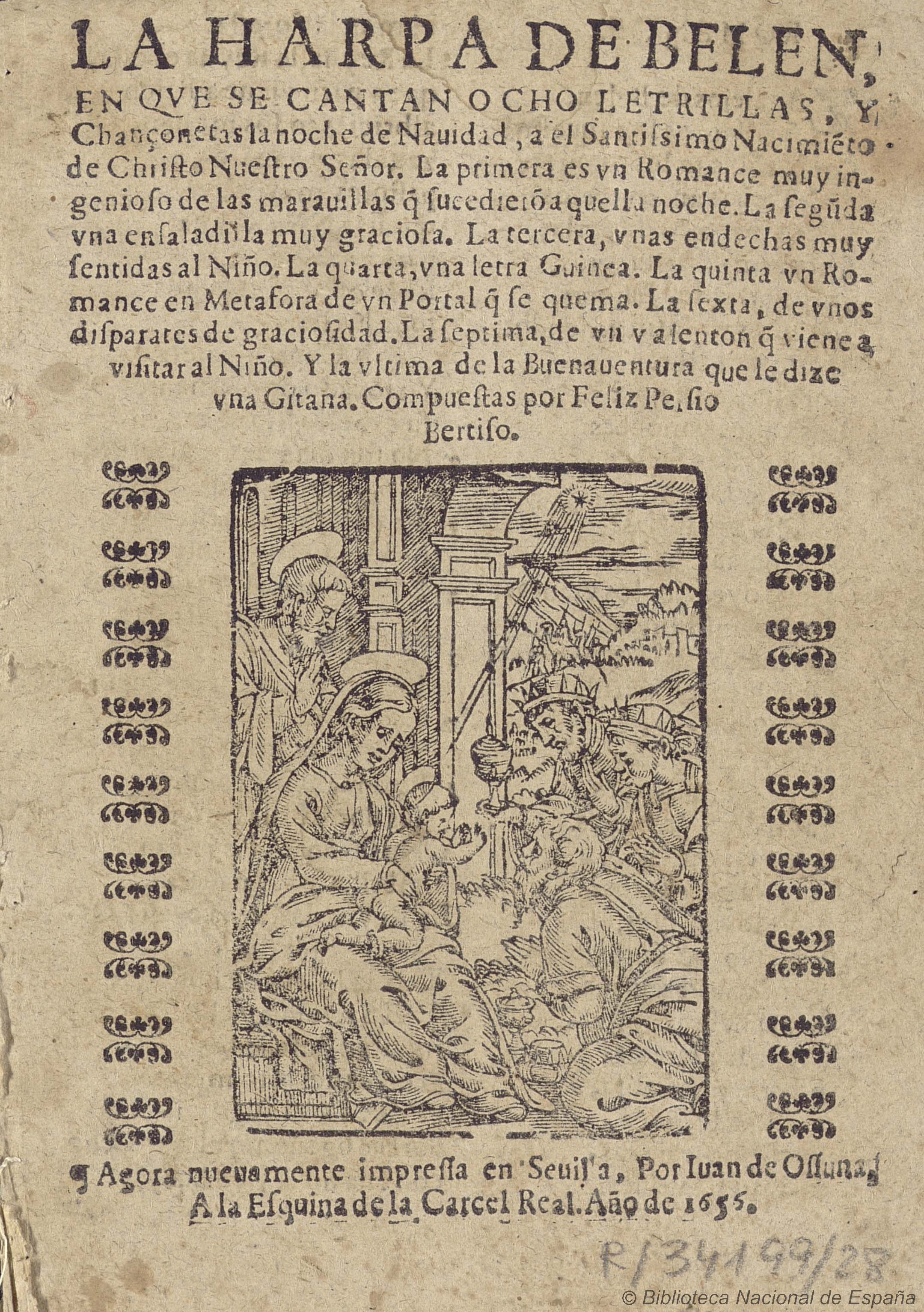 Félix Persio, Juan de Osuna, La harpa de Belen, 1655
