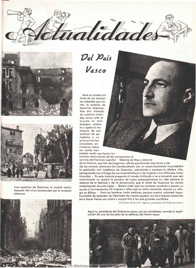 Fotos de Guernica tras el bombardeo (Mi Revista, 01/06/1937)