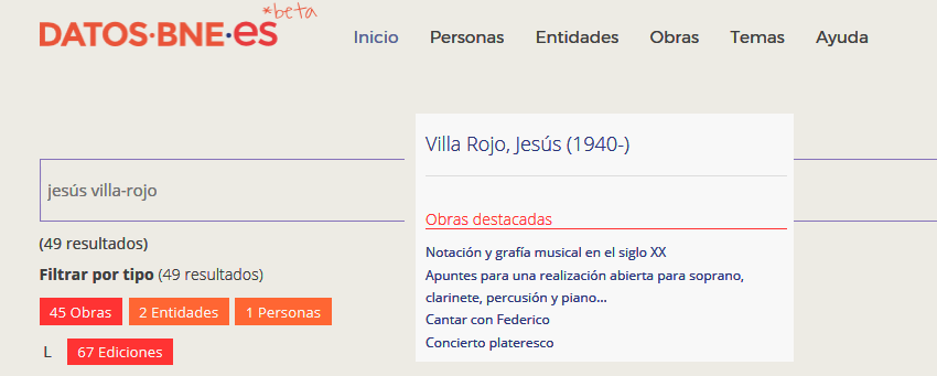 Jesús Villa-Rojo en Datos Enlazados de BNE
