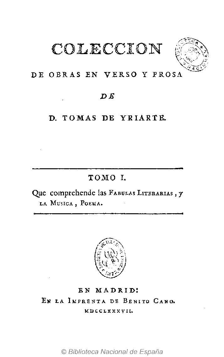 Coleccion de obras en verso y prosa