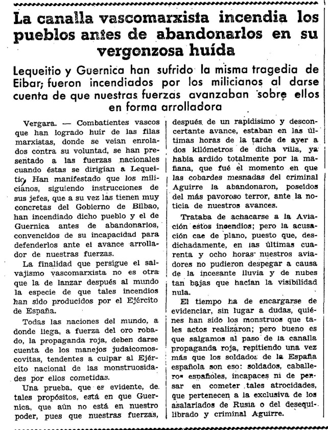 Artículo de la Nueva España (29/04/1937)
