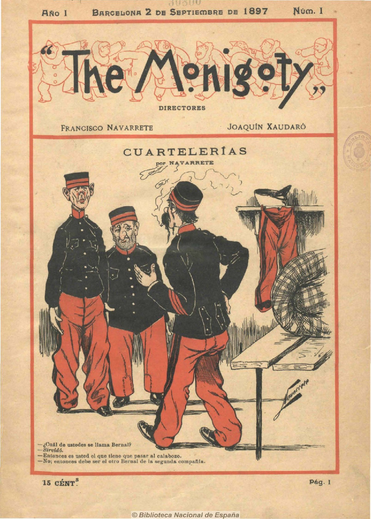 Portada The Monigoty, (2-9-1897)