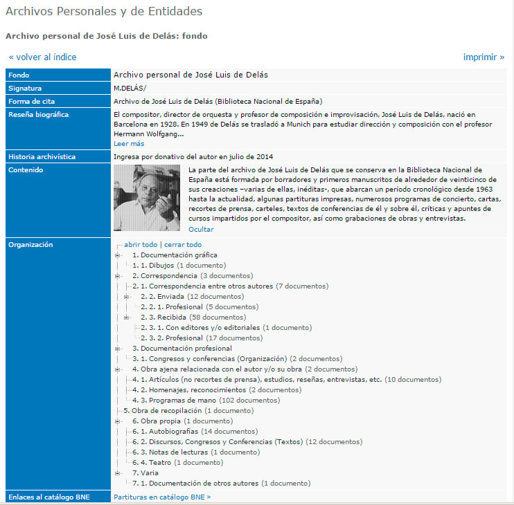Base de datos de Archivos Personales