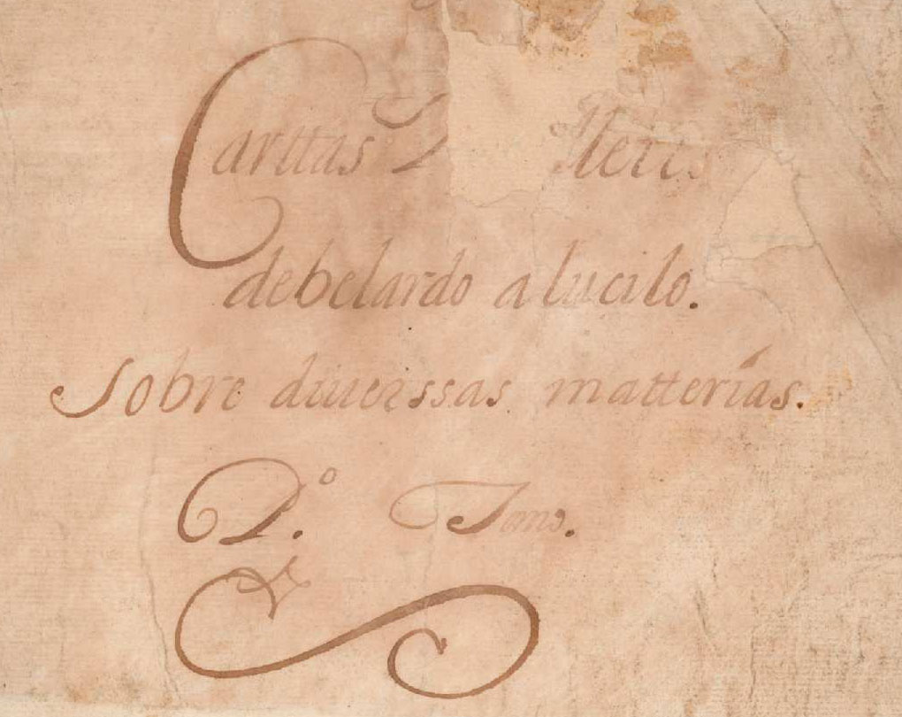 [Cartas y billetes de Belardo a Lucilo sobre diversas materias]