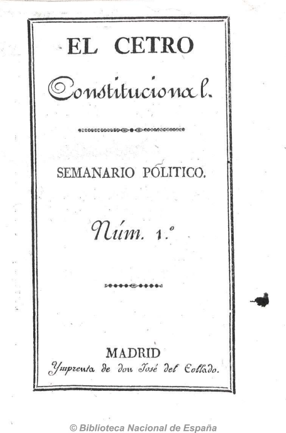 El cetro constitucional, 1820