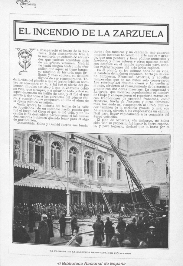 Fragmento Comedias y Comediantes (1909) 